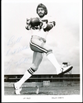 Autographed Jay Saldi Dallas Cowboys NFL B/W 8” x 10” Team Issued Photo