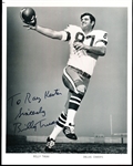 Autographed Billy Truax Dallas Cowboys NFL B/W 8” x 10” Team Issued Photo
