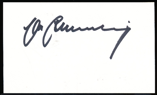 Autographed Max Schmeling Boxing Index Card