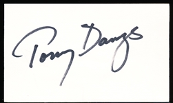 Autographed Tony Danza Hollywood/TV Actor Index Card
