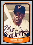Autographed 1988 Pacific Legends Bb- Monte Irvin, NY Giants