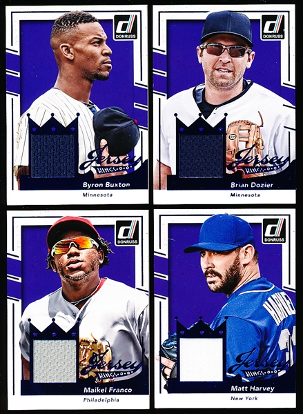 2016 Donruss Bb- “Jersey Kings” Inserts- 4 Diff.