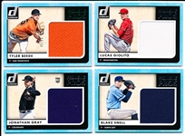 2016 Donruss Bb- “Promising Pros Materials”- 4 Diff.