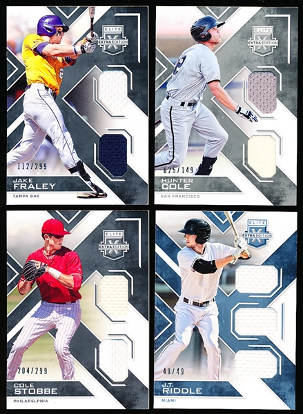 2016 Elite Extra Ed. Bb- 4 Diff. Jersey Inserts