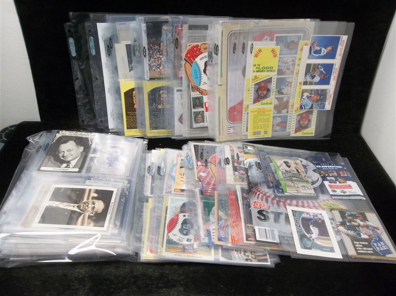 Baseball HOFer or Hopeful HOFer Odd-Ball Clean-Up Group #3 in Pages- 230+ Asst. Items