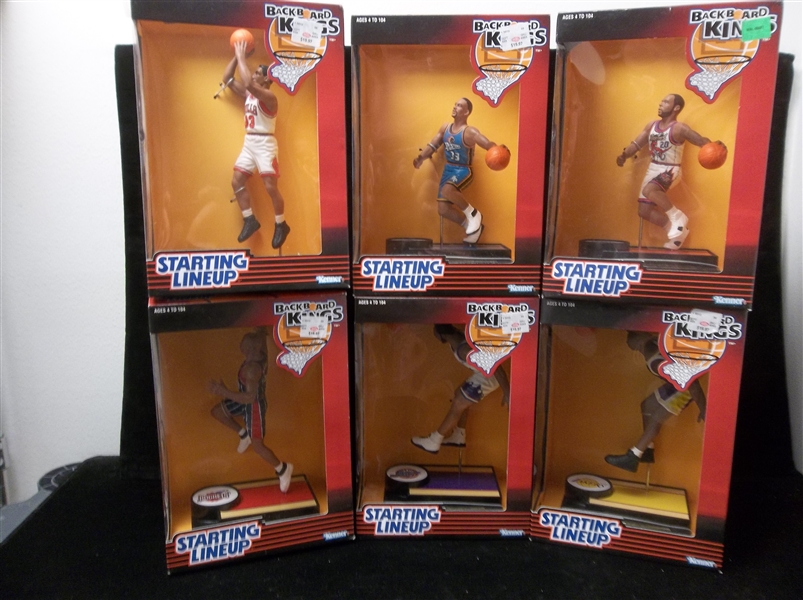 1997 Kenner SLU “Backboard Kings” Complete Set of 6 Boxed Figures