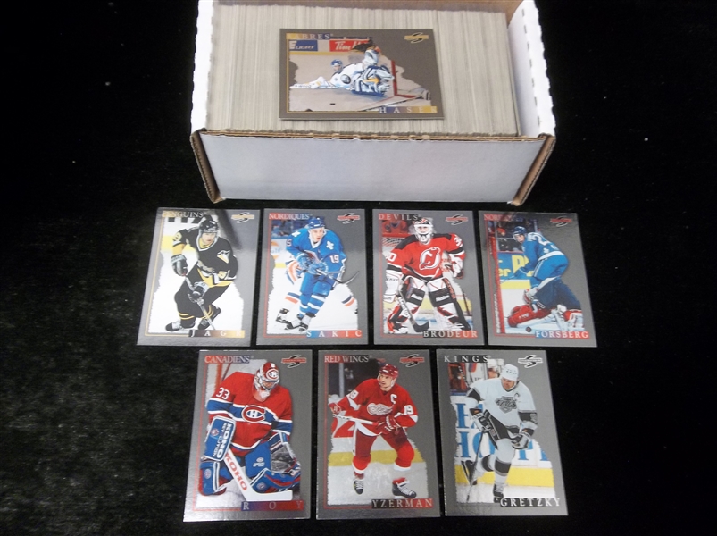 1995-96 Score “Black Ice” Hockey Complete Parallel Set of 330 Cards