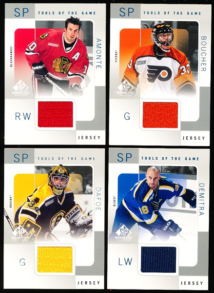 2000-01 SP Game Used Hockey- “Tools of the Game”- 4 Diff.