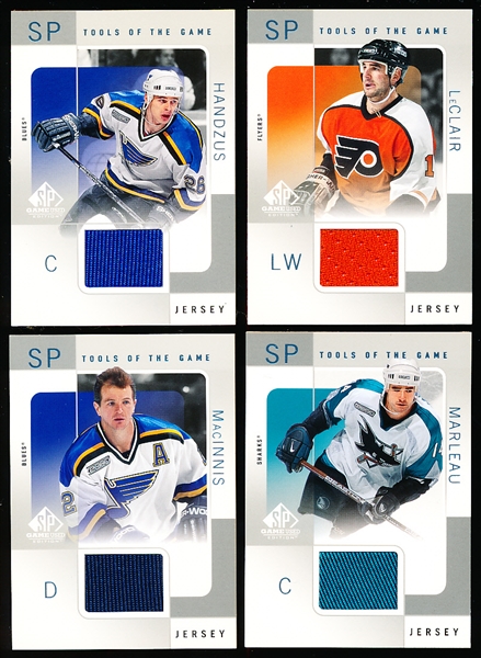 2000-01 SP Game Used Hockey- “Tools of the Game”- 4 Diff.