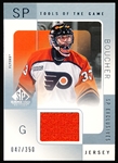 2000-01 SP Game Used Hockey- “Tools of the Game- SP Exclusives”- #BB Brian Boucher, Flyers- #47/350