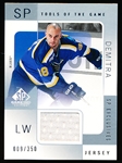 2000-01 SP Game Used Hockey- “Tools of the Game- SP Exclusives”- #PD Pavol Demitra, Blues- #009/350