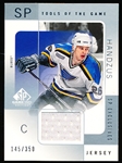 2000-01 SP Game Used Hockey- “Tools of the Game- SP Exclusives”- #MH Michal Handzus, Blues- #245/350