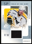 2000-01 SP Game Used Hockey- “Tools of the Game- SP Exclusives”- #JJ Jaromir Jagr, Penguins- Error with No Serial Number!
