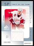 2000-01 SP Game Used Hockey- “Tools of the Game- SP Exclusives”- #NL Nicklas Lidstrom, Red Wings- #109/350