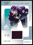2000-01 SP Game Used Hockey- “Tools of the Game- SP Exclusives”- #TS Teemu Selanne, Ducks- #165/350