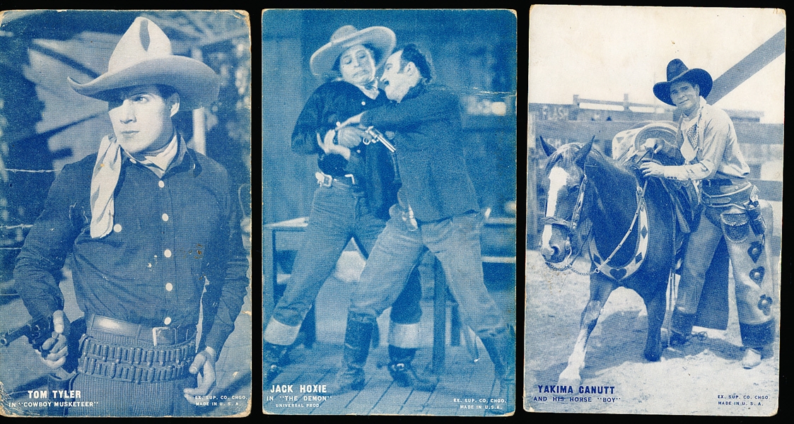 1920’s thru 1940’s- Western Movies/Cowboy Exhibit Cards- 20 Diff