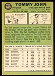 1967 Topps Bb- #609 Tommy John, White Sox- Hi#