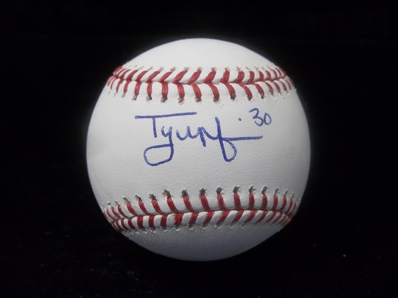 Autographed Tyler Naquin Official MLB Baseball
