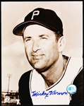 Autographed Mickey Vernon Pittsburgh Pirates MLB B/W 8” x 10” Photo
