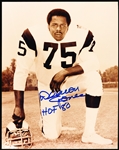 Autographed Deacon Jones Los Angeles Rams NFL B/W 8” x 10” Photo