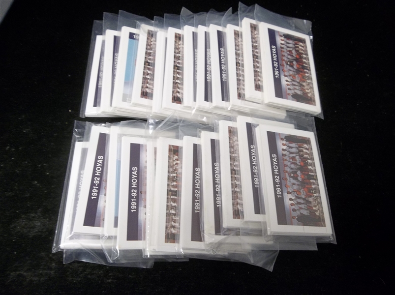 1991-92 Georgetown Hoyas Basketball Police Set of 18- 20 Sets