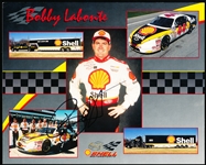 Autographed Bobby Labonte 1996 Busch Series #44 Shell Car Color 8” x 10” Handout