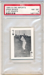 1969 Globe Imports Bb- 7 of Hearts- Ernie Banks- PSA NM-Mt 8