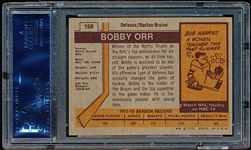 1973-74 Topps Hockey- #150 Bobby Orr, Bruins- PSA Nm-Mt 8