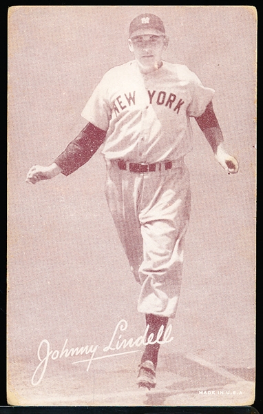 1947-66 Baseball Exhibit- Johnny Lindell, New York Yankees