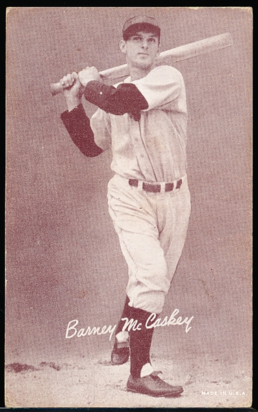 1947-66 Baseball Exhibit- Barney McCoskey (Spelled “McCaskey”)
