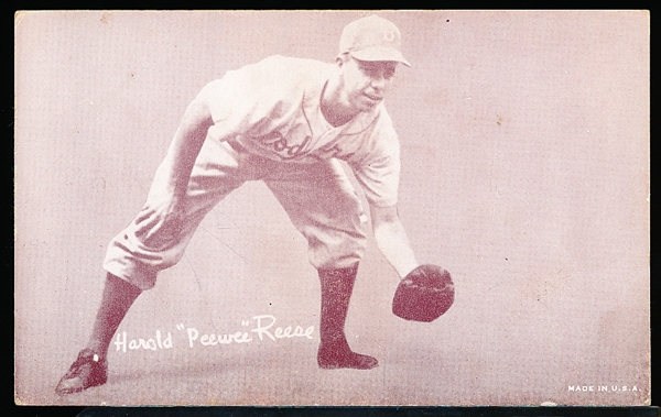 1947-66 Baseball Exhibit- Pee Wee Reese- (tiny bit of baseball showing)