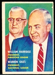 1957 Topps Bb- #100 Harridge/ Giles