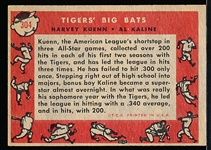1958 Topps Baseball- #304 Kaline/Kuenn