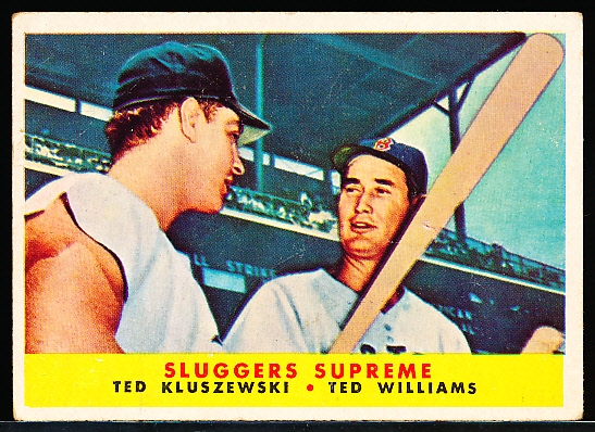 1958 Topps Baseball- #321 Ted Kluszewski/ Ted Williams