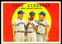 1959 Topps Baseball- #147 Cubs Clubbers (Long/ Banks/ Moryn)