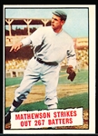1961 Topps Bb- #408 Mathewson Strikes Out 267 Batters