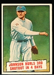 1961 Topps Bb- #409 Johnson Hurls 3rd Shutout in 4 Days