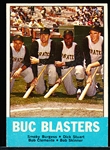 1963 Topps Bb- #18 Buc Blasters- Burgess/ Stuart/ Clemente/ Skinner