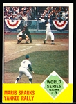 1963 Topps Bb- #144 Maris Sparks Yankee Rally