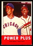1963 Topps Bb- #242 Power Plus- Ernie Banks/ Hank Aaron