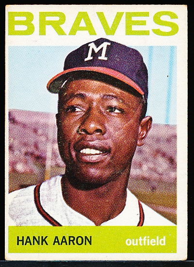 1964 Topps Bb- #300 Hank Aaron, Braves