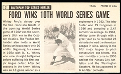 1964 Topps Bb Giants- #7 Whitey Ford, Yankees
