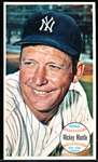 1964 Topps Bb Giants- #25 Mickey Mantle, Yankees