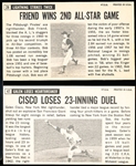1964 Topps Bb Giants- 2 Diff SP’s