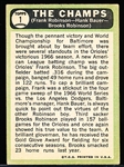 1967 Topps Bb- #1 The Champs