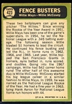 1967 Topps Bb- #423 Fence Busters- Mays/ McCovey