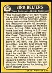 1968 Topps Baseball- #530 Bird Belters- Frank Robinson/ Brooks Robinson