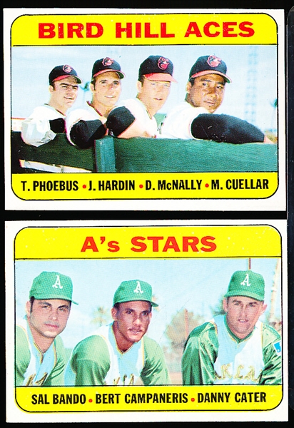 1969 Topps Baseball- 2 Cards