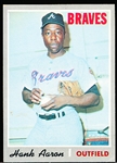 1970 Topps Baseball- #500 Hank Aaron, Braves