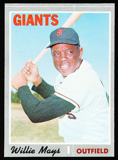 1970 Topps Baseball- #600 Willie Mays, Giants